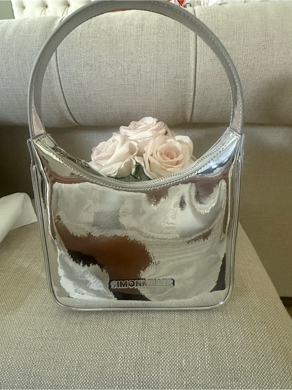 Simon Miller Chrome Snap Bag